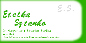 etelka sztanko business card